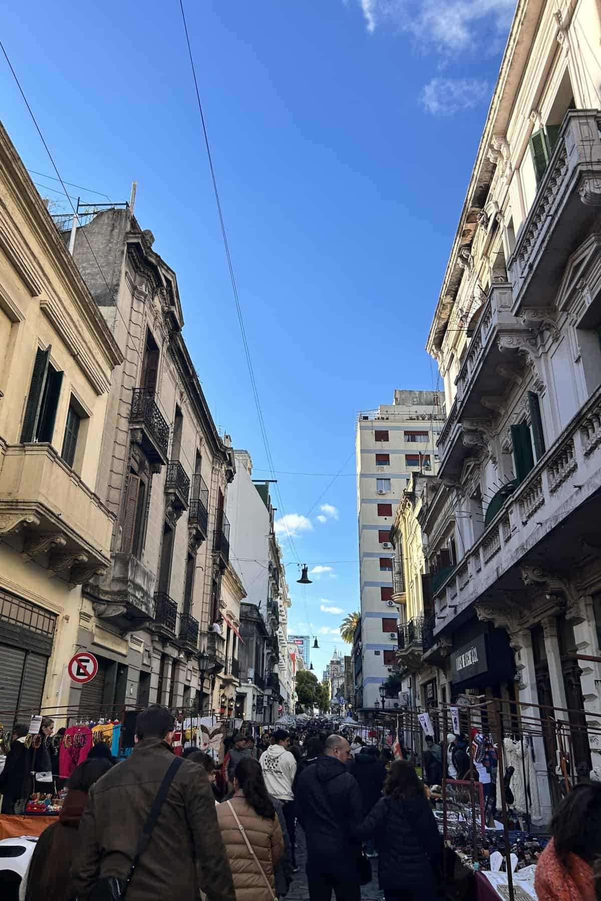 Sunday open air market in San Telmo