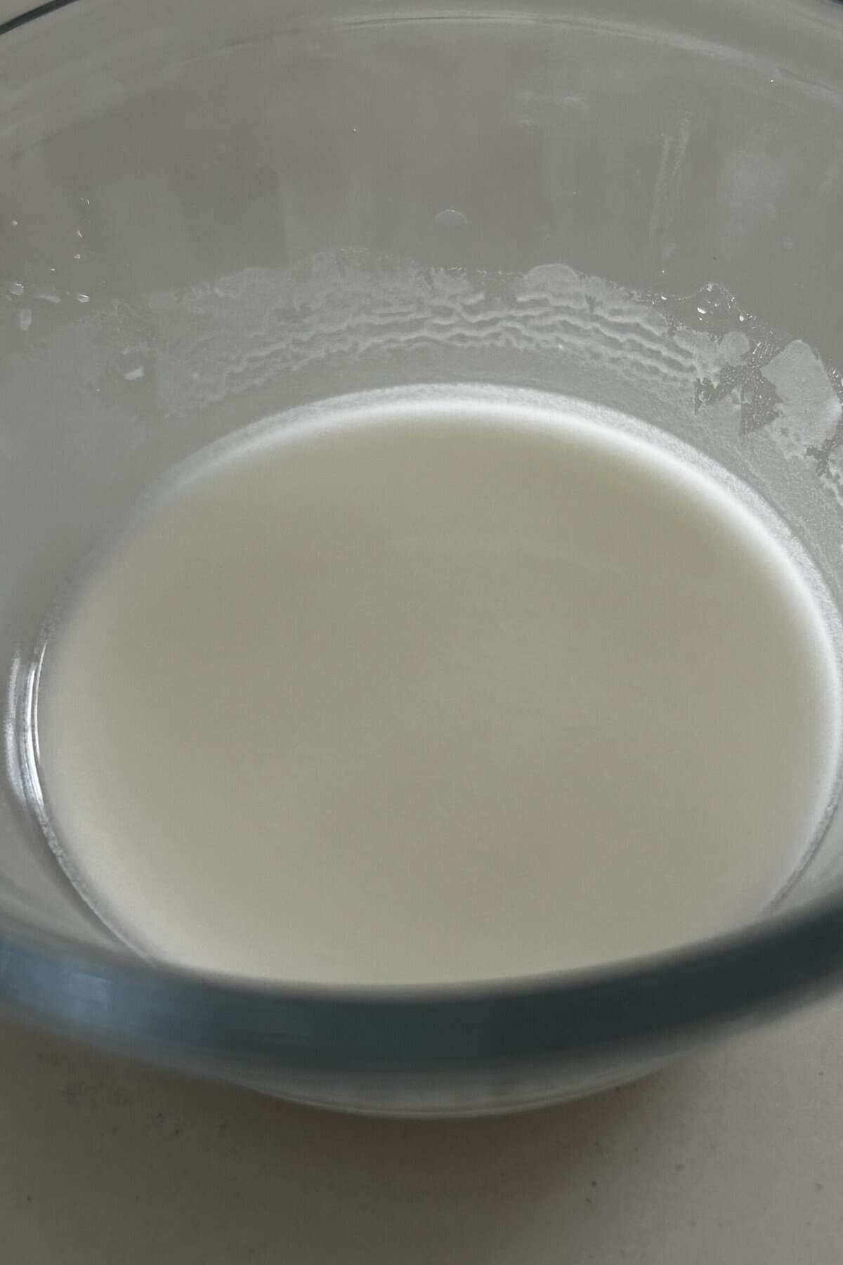 Cornstarch slurry in a small glass bowl