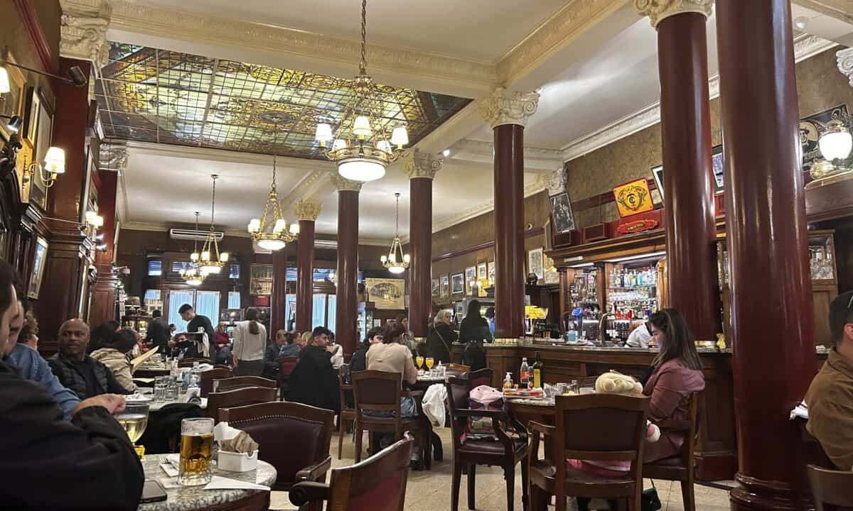 Inside of Cafe Tortoni in Buenos Aires